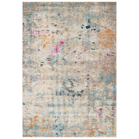 Safavieh Madison Power Loomed Rectangle Area Rug Grey & Gold - 5 ft. -3 in. x 7 ft. -6 in. MAD425F-5